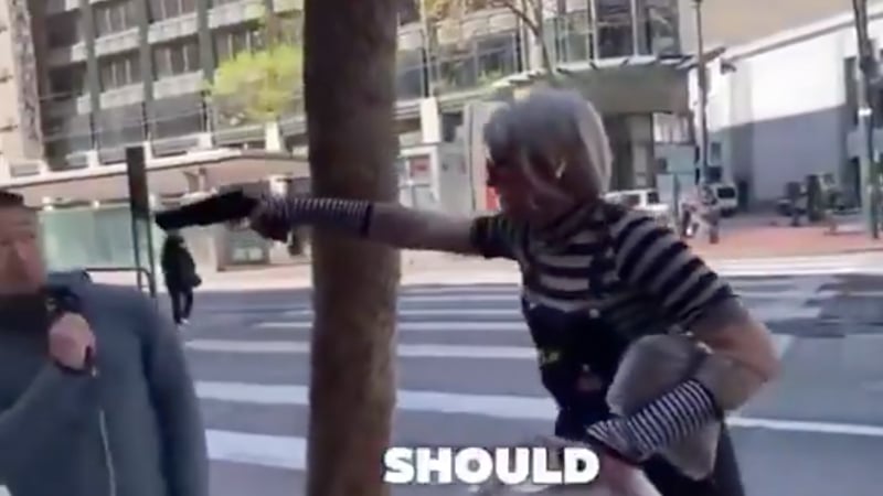 Shock Video: Trans Man Pulls Gun on Street Preacher Saying Men Can’t Be Women 