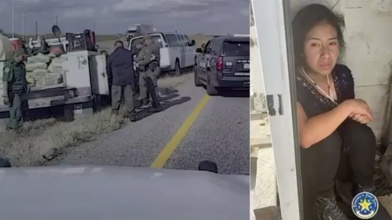 WATCH: Smuggler Crashes Utility Truck Packed With 14 Illegals