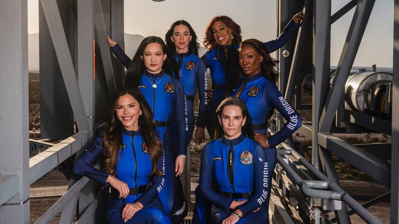 Bezos’ Blue Origin Launches All-Female Crew Featuring Katy Perry, Lauren Sanchez, Gayle King Into Space