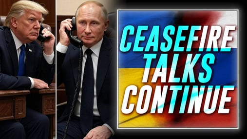 Image for WWIII UPDATE: President Trump’s 2-Hour Phone Call With Putin Results In Russia & Ukraine Continuing Ceasefire Talks