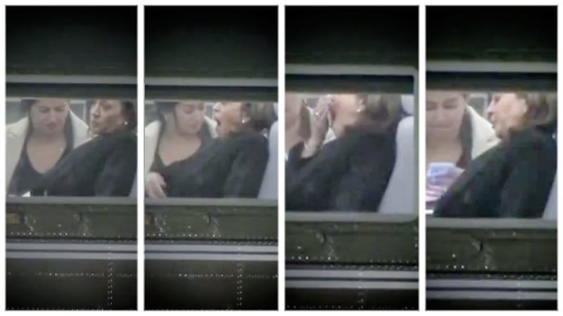 Stick A Fork In Her: Cameras Capture Worn-Out Kamala Staring Into Abyss, Yawning