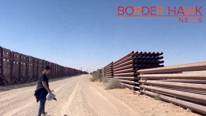 WATCH: Lone Woman Hops Border Wall, Asks Reporter Where to Surrender to US Authorities