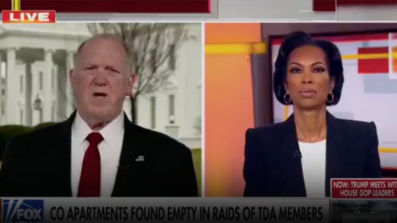 WATCH: Homan Reveals Tren De Aragua Gang Was Warned BEFORE ICE Raid – Agents Arrived to Empty Complex