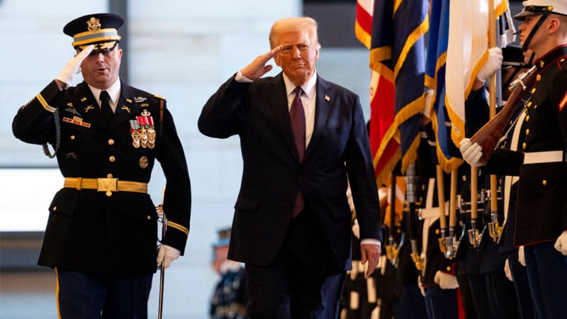 Live: President Trump Signs Stack of Executive Orders in Front of Supporters at DC Arena