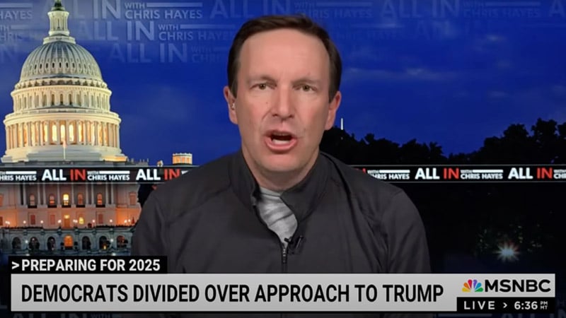 Sen. Murphy Melts Down: Dems Will Be ‘Locked Up,’ Media Companies ‘Shut Down’ by Trump