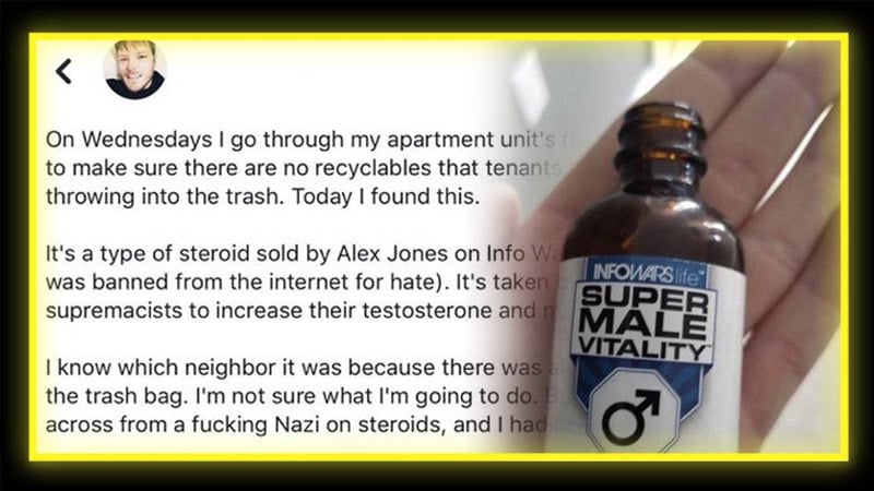 GREATEST UNINTENTIONAL COMEDY! Man Digging Through His Neighbor’s Trash Terrified To Find Empty Bottle Of Super Male Vitality