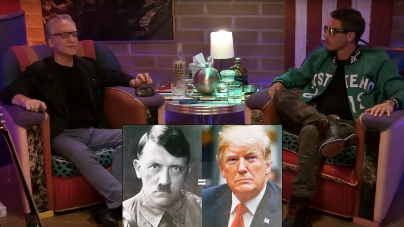 Watch: Bill Maher and Comedian Tony Hinchliffe Mock Leftâs âTrump is Hitlerâ Obsession Watch: Bill Maher and Comedian Tony Hinchliffe Mock Leftâs âTrump is Hitlerâ Obsession