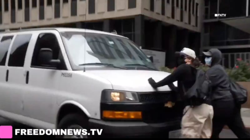 Feral Mob Attacks Immigration Agents in NYC