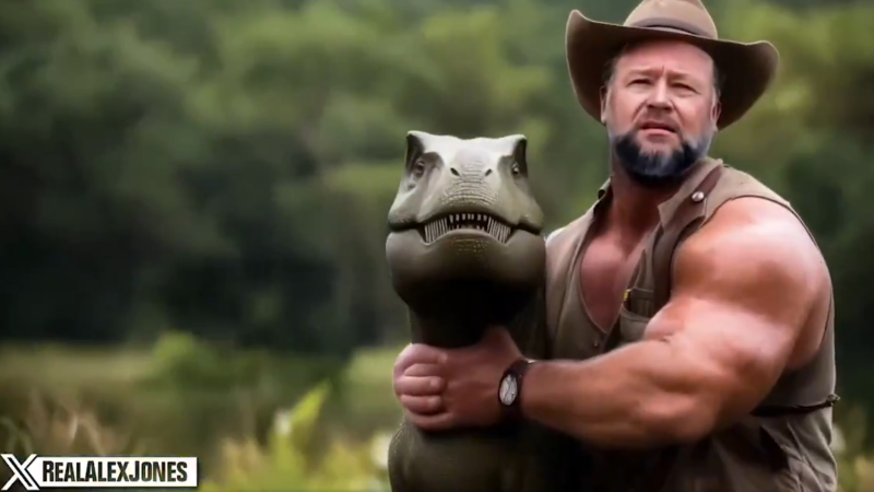 Watch: Donald Trump, Elon Musk, And Alex Jones Invade Fauci’s Jurassic Bioweapon Park