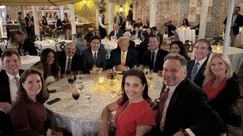 Trudeau Meets Trump at Mar-a-Lago