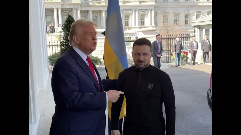 ‘All Dressed Up Today!’: Trump Immediately Mocks Zelensky Upon Greeting at White House
