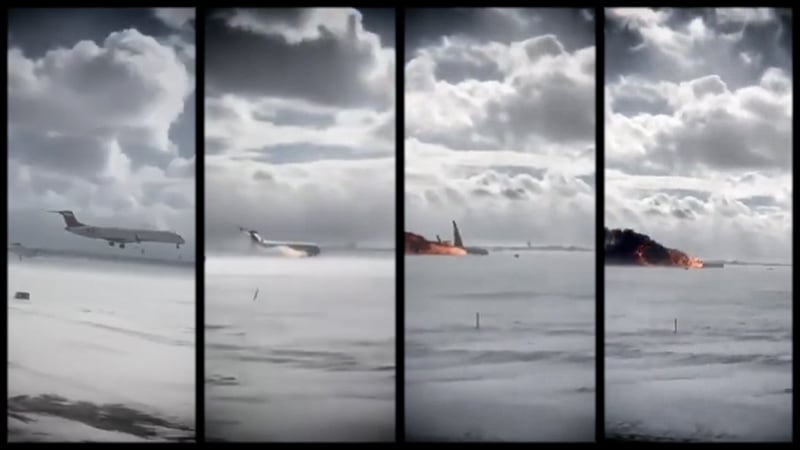 Amazing Footage: See the Moment Delta Flight to Ontario Crash Lands, Flips Upside Down