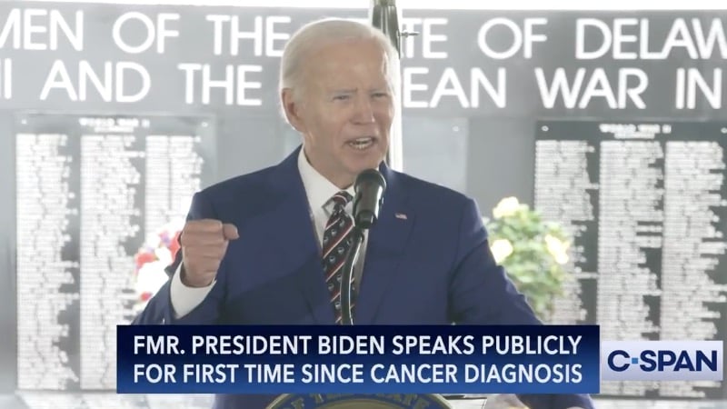 Joe Biden Starts Shouting in First Remarks Since Cancer Announcement Joe Biden Starts Shouting in First Remarks Since Cancer Announcement