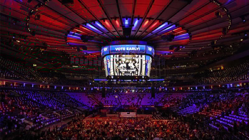 Live: Trump Makes Play For Blue State of New York With Massive Madison Square Garden MAGA Rally