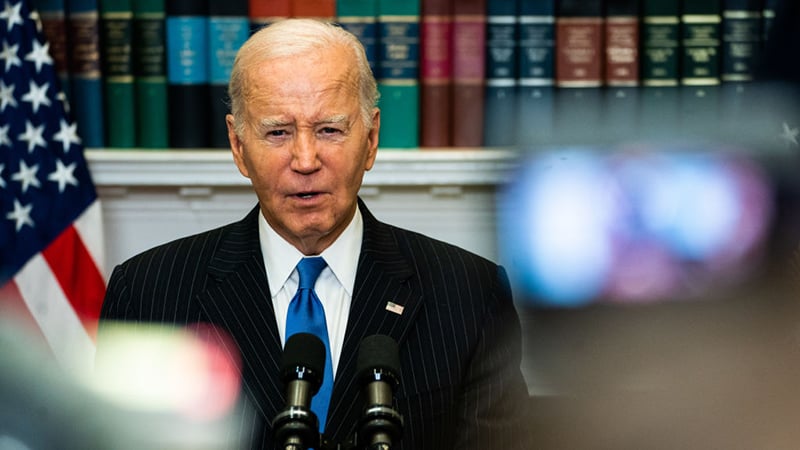 Biden blames the press for bad poll numbers