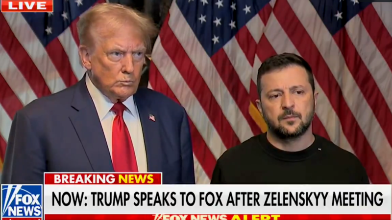 Donald Trump Meets With Ukrainian Puppet President Zelensky, Calls For End To Russia War