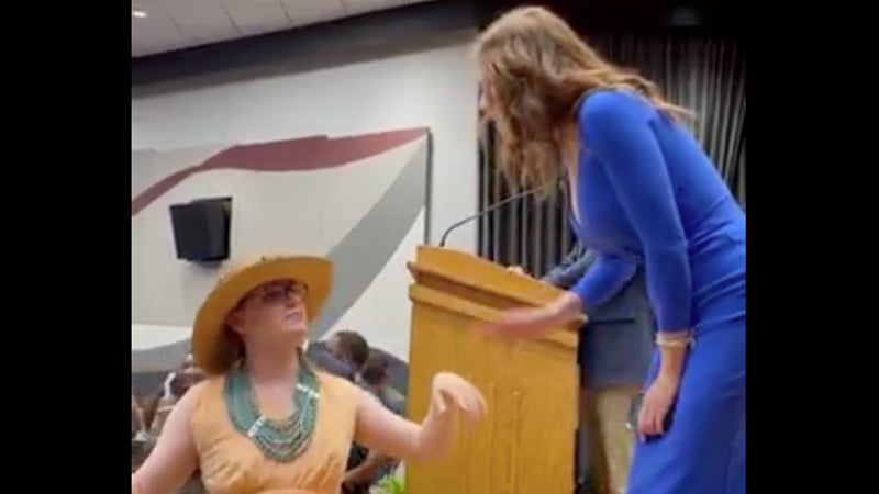Watch: Trans Activist’s Voice Drops Three Octaves Lower Amid Spat with Rep. Nancy Mace