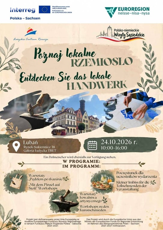 Poznaj lokalne rzemiosło Entdecken Sie das lokale Handwerk