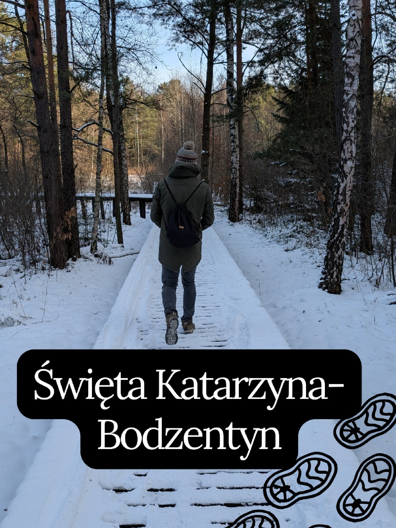 Zimowy niebieski szlak przez Góry Świętokrzyskie 1