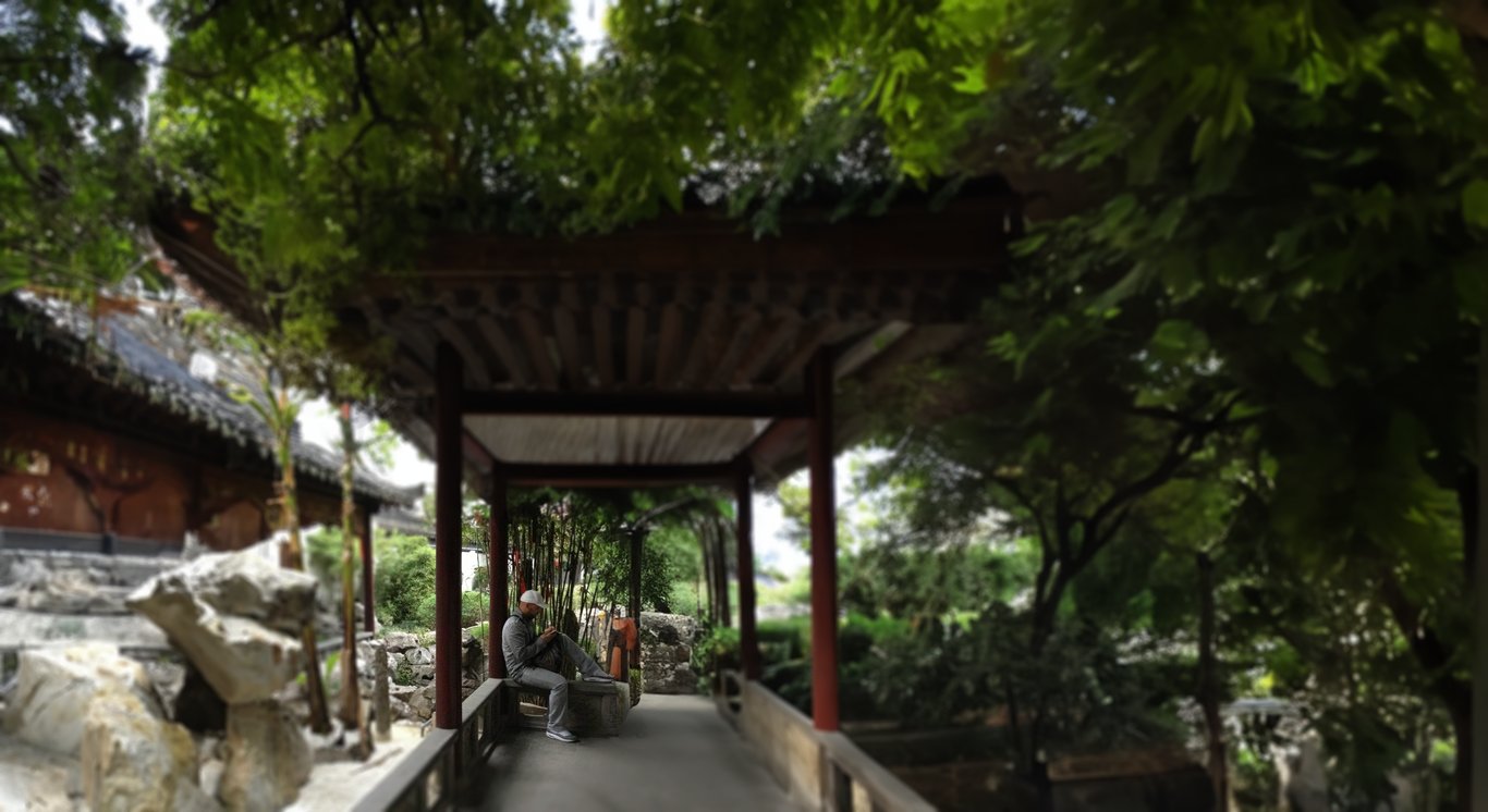 Person sitting and writing