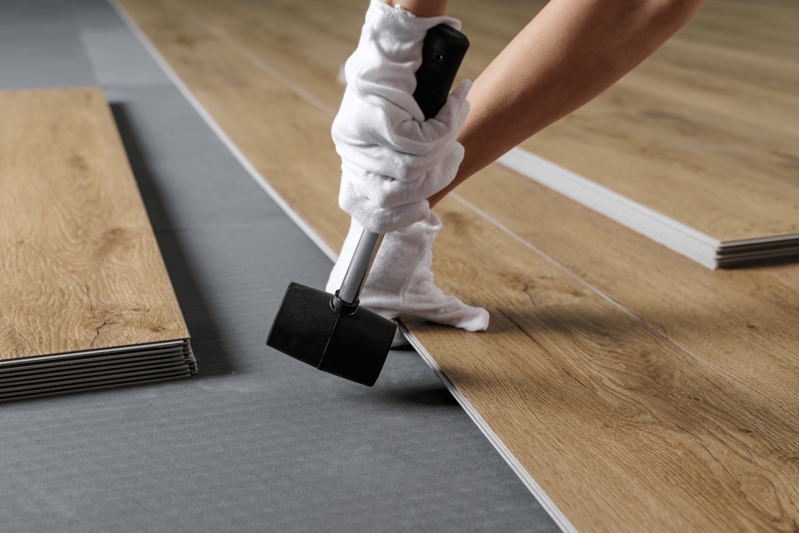 SPC flooring Installation Click-Lock