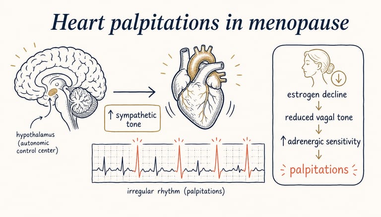 Cardiac rhythm — autonomic regulation in menopause