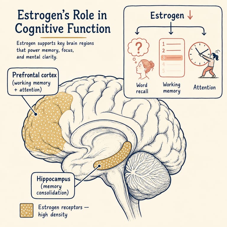 Estrogen-receptor distribution in the hippocampus and prefrontal cortex