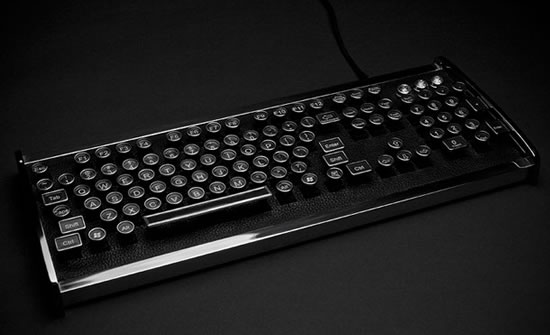 The Great Industrialist chrome keyboard unveiled by Datamancer.net ...