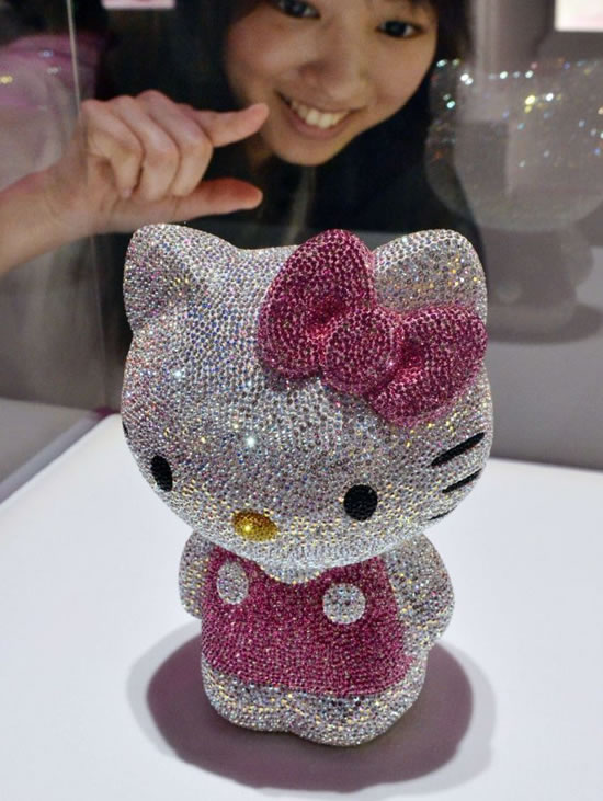 Swarovski-studded Hello Kitty is up for $14,500 - Luxurylaunches