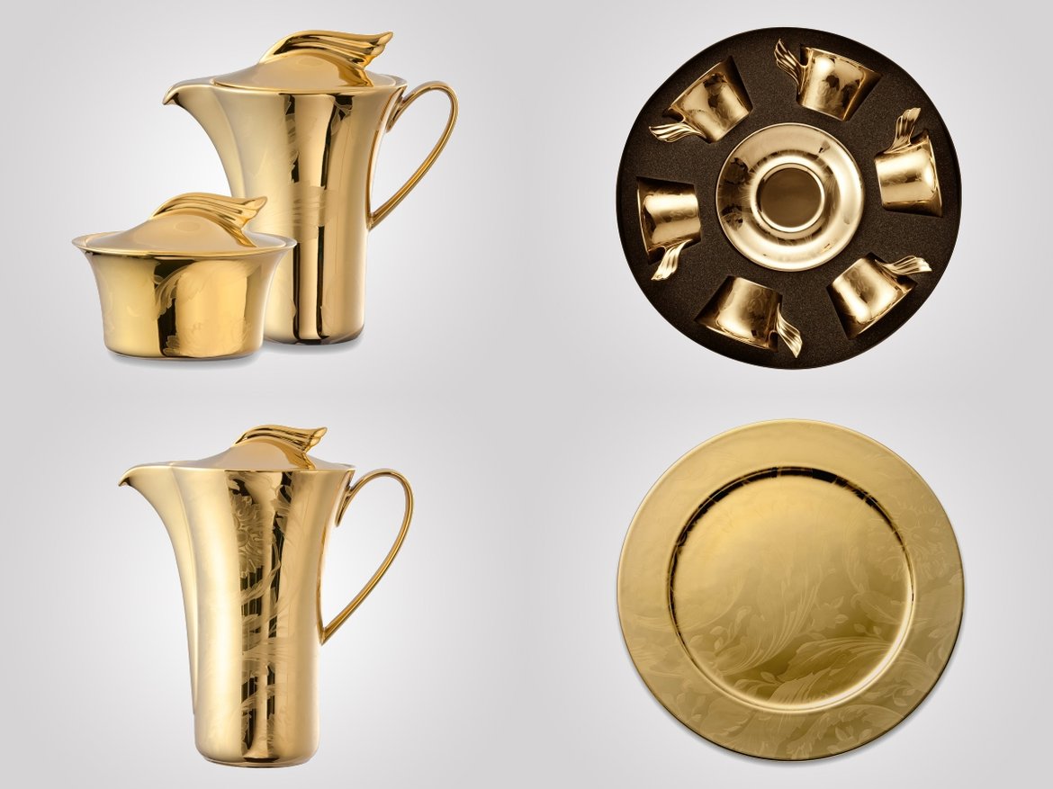 Versace Vanity La Dorée Tableware Collection for golden meal Versace Vanity La Dorée Tableware Collection for golden meal