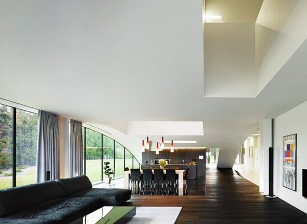Autofamily house in Poland transforms driveway into an art gallery ...