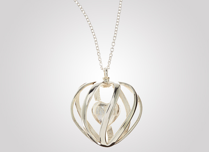 3d-printed-silver-heart-pendant-necklace-1