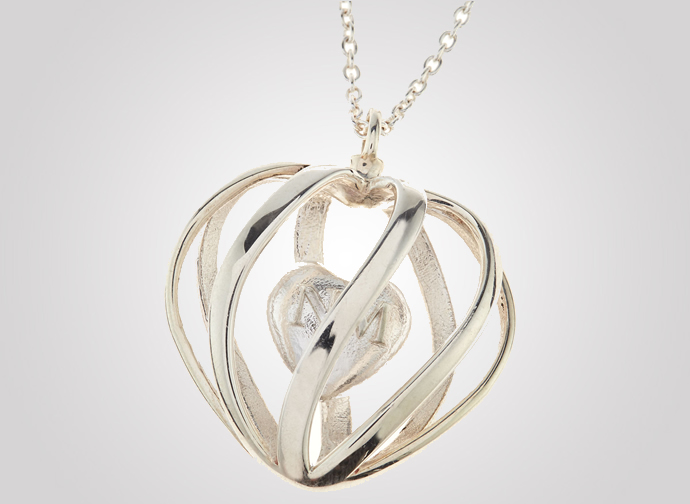 3d-printed-silver-heart-pendant-necklace-2