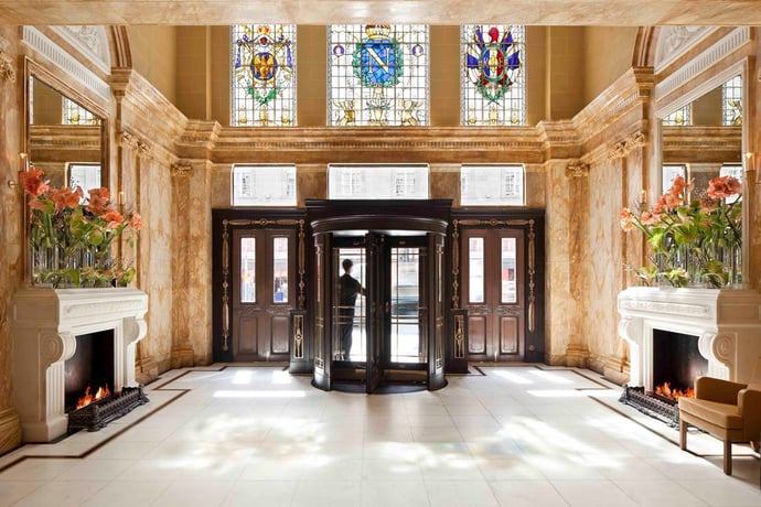 The Historic Entrance of Hotel Cafe Royal