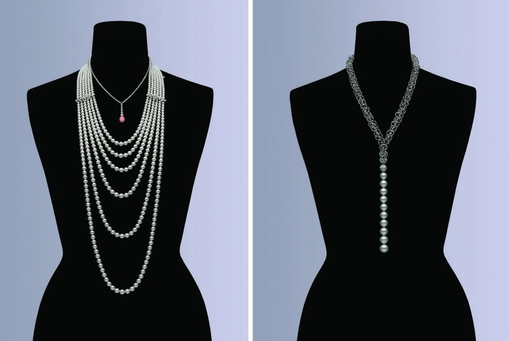 Mikimoto's pearl necklaces unveiled at Baselworld at works of art
