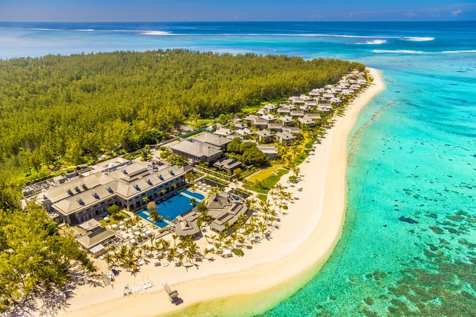 st-regis-mauritius-Aerial - view of Le Morne Peninsula