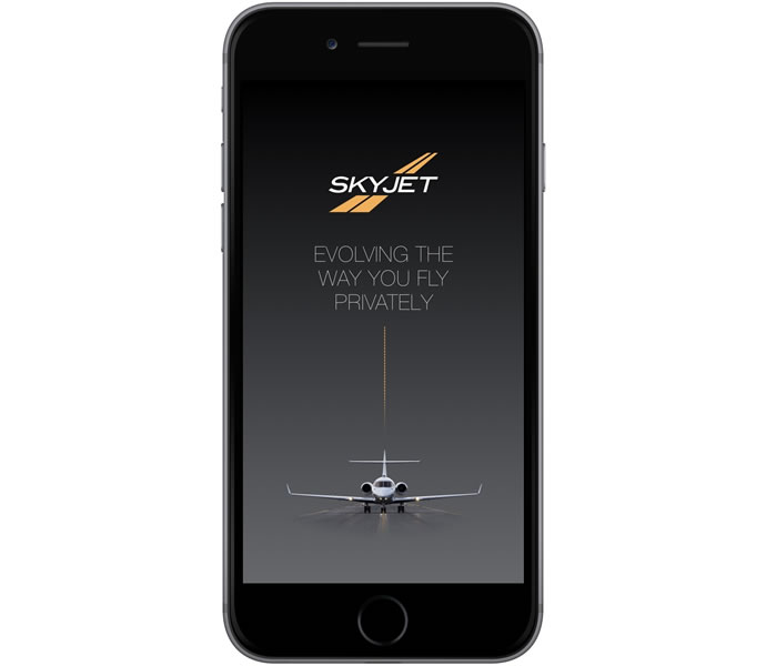 Skyjet iOS app to book private jet charters 2