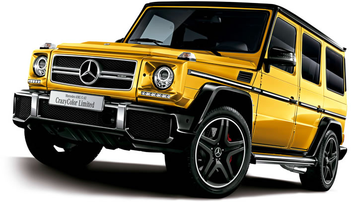 The Crazy Color Edition Mercedes-Benz G63 AMG for Japan are brawny