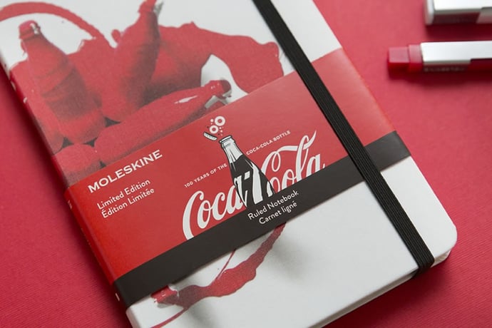 Moleskine Coca-Cola Bottle and notebooks-3