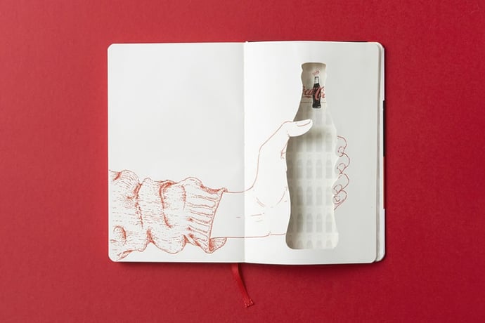 Moleskine Coca-Cola Bottle and notebooks-4