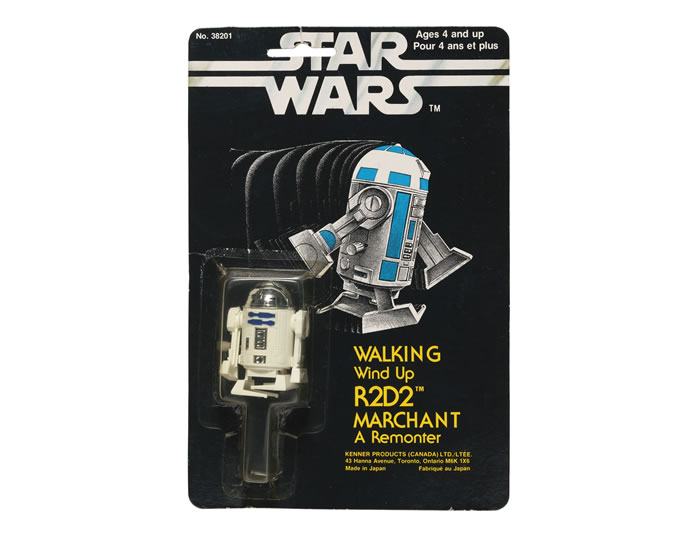 STAR WARS 'WALKING WIND-UP' R2-D2 ACTION FIGURE, 1978