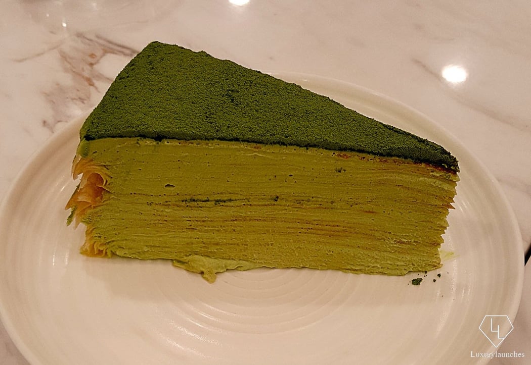 Guests wait for hours to get a table at the renowned Lady M cafe. The NY based cafe serves delectable hand made crepes. You can feel each of the layers as you sink the spoon into one of them.