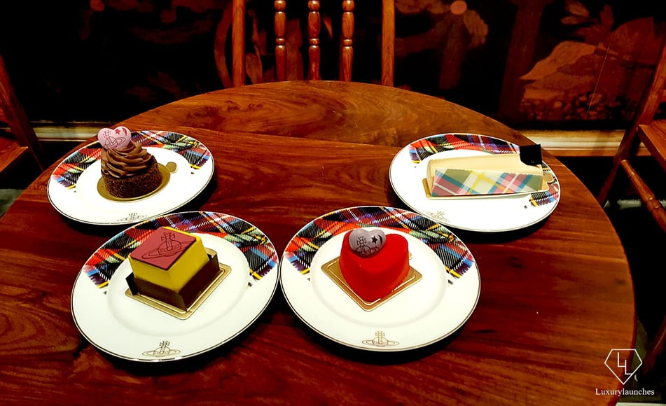 Calories never looked and tasted so good. A selection of desserts at the Vivenne Westwood cafe.