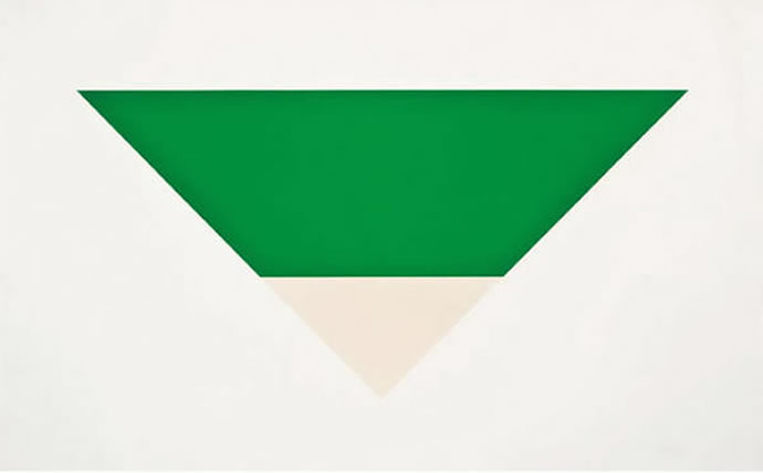 7 Green White by Ellsworth Kelly