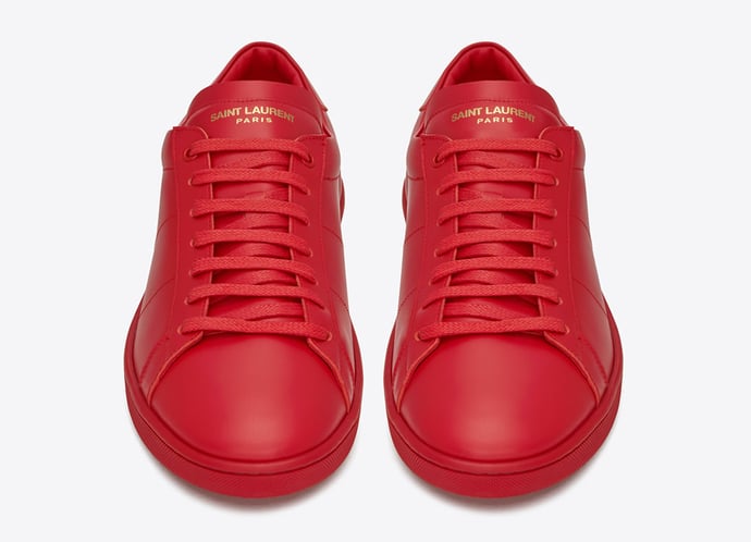 Saint Laurent SL/01 Court Classic leather sneakers come  display picture 3