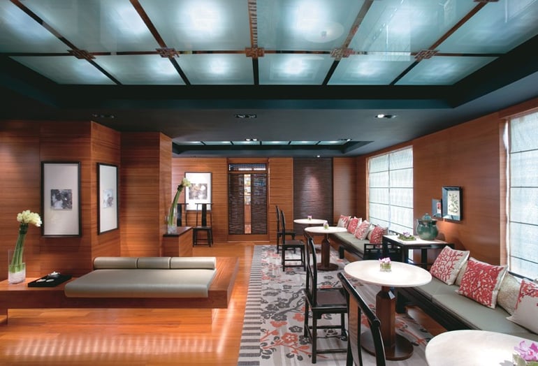 The Mandarin Spa reception area