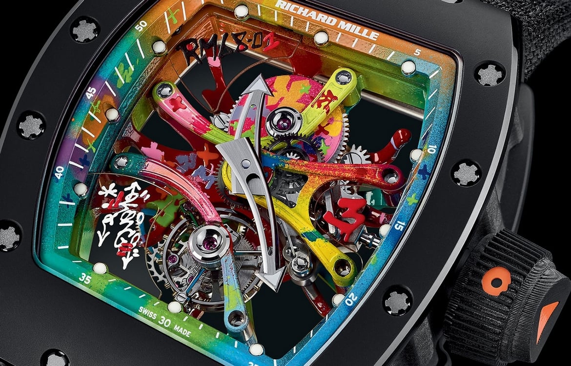 Street Artist Cyril Kongo infuses graffiti with horology in the