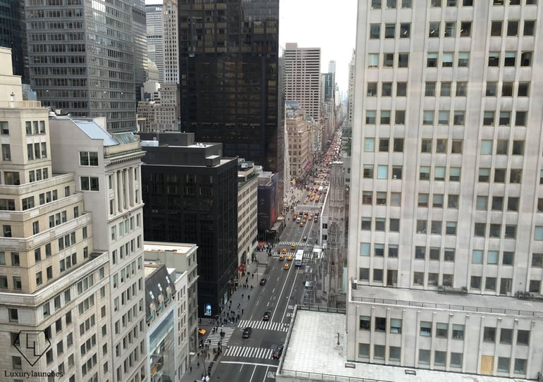 I could just stare and stare. 5th Avenue as seen from my room.