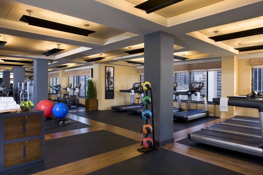 Fitness center.
