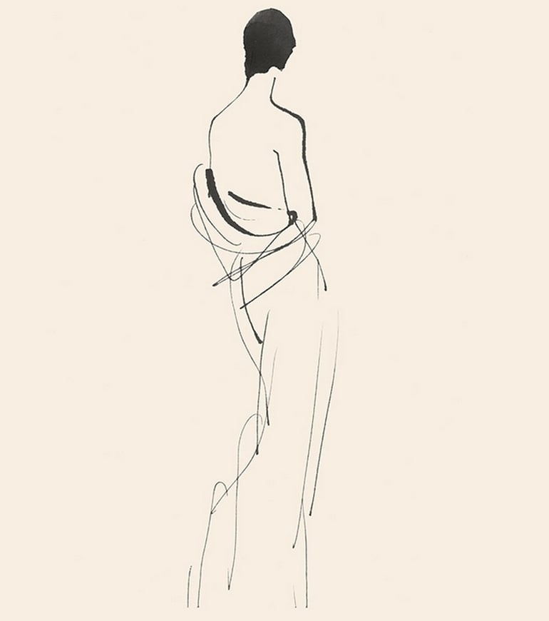 Coco-Chanel-drawing-sketch-spa-at-the-ritz